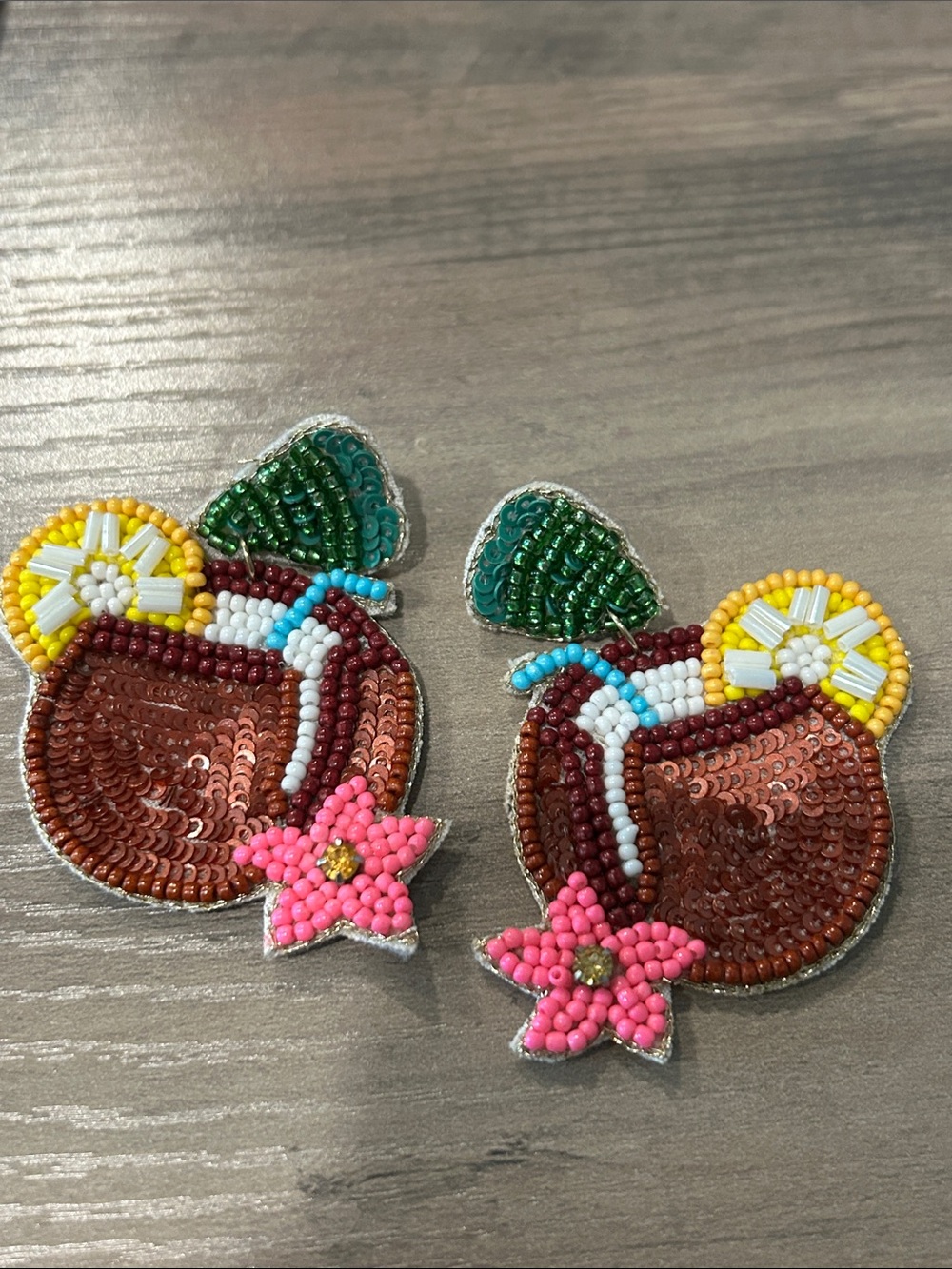 Beaded Beachy Earrings